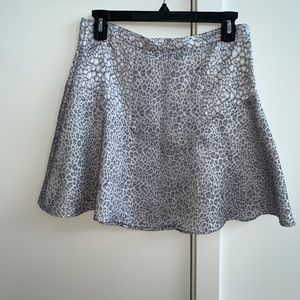 Parker embossed silver skirt